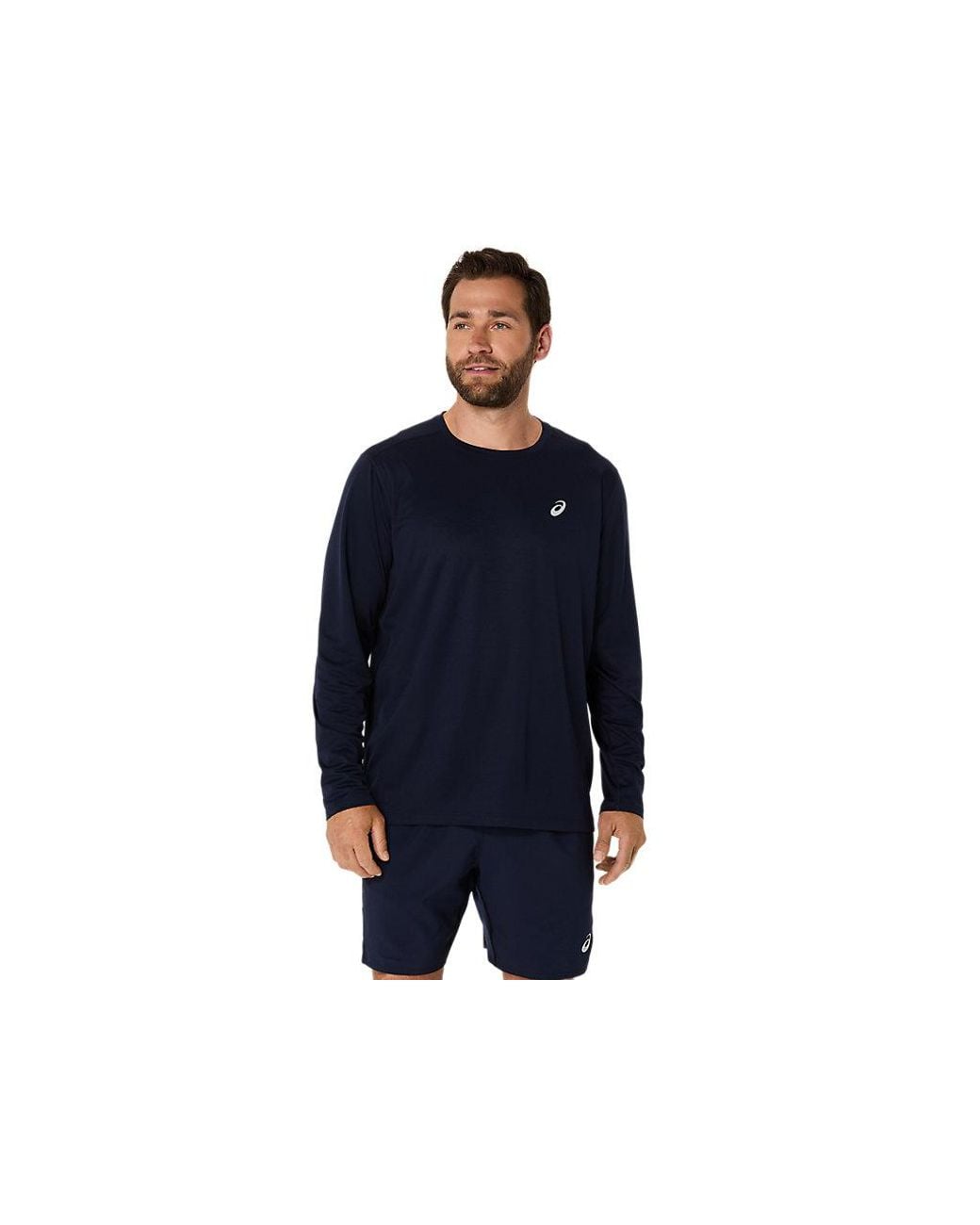 Asics Blue Core Ls Top for men