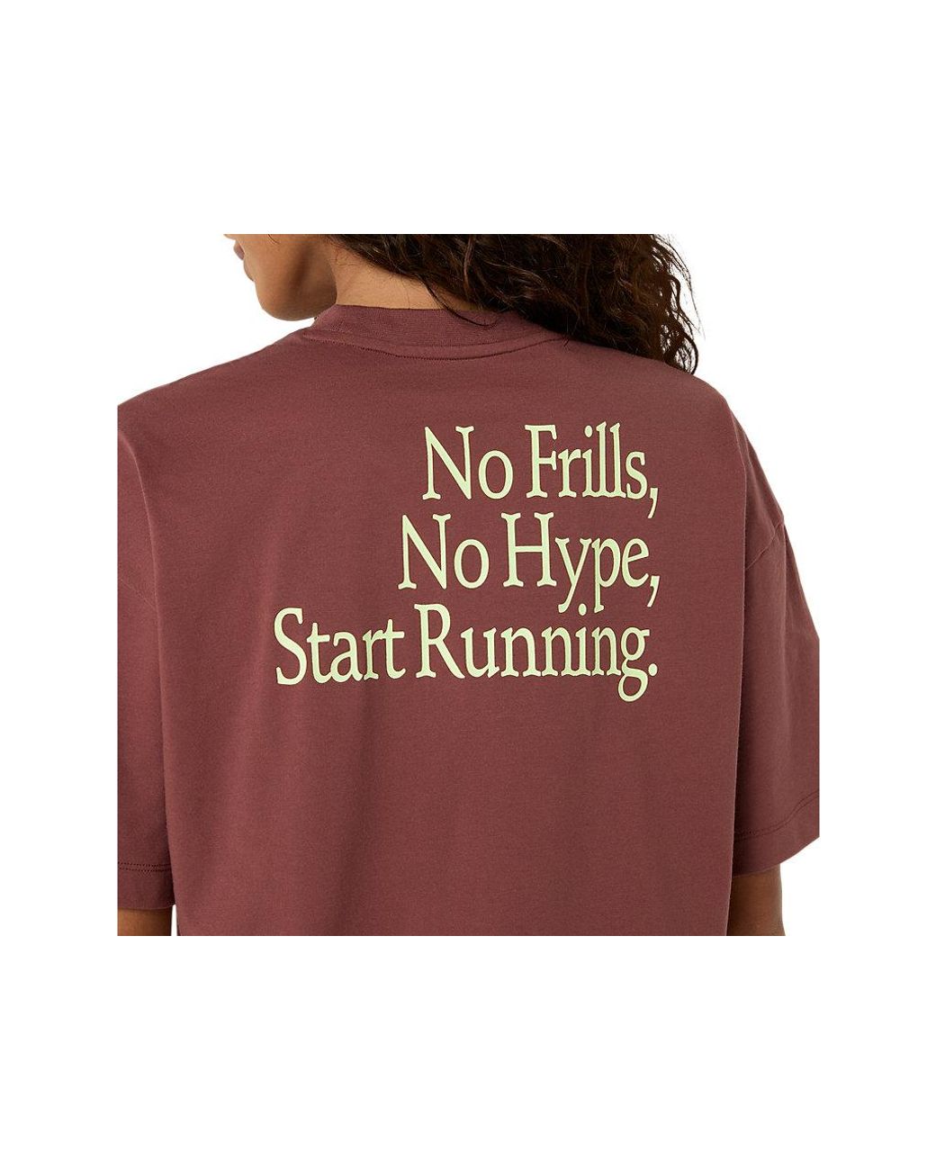 Asics Runner Message Graphic Tee in het Red