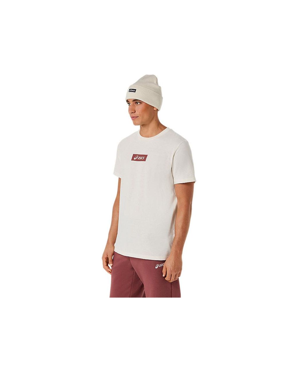 Asics Blue Chest Logo Tee for men
