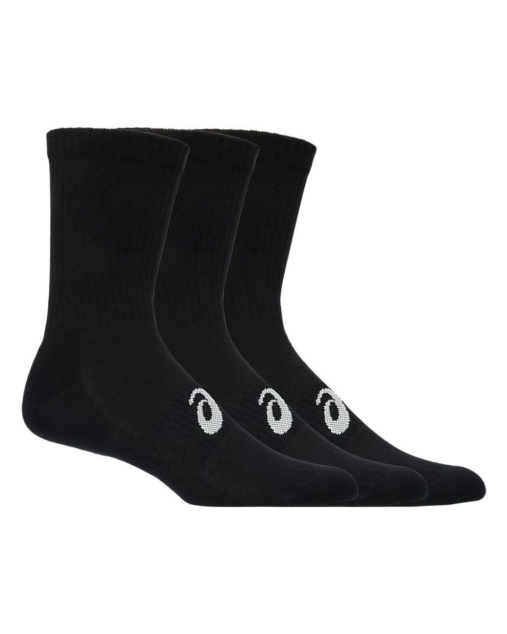 Asics Black Aeg 6 Pack Crew Sock for men
