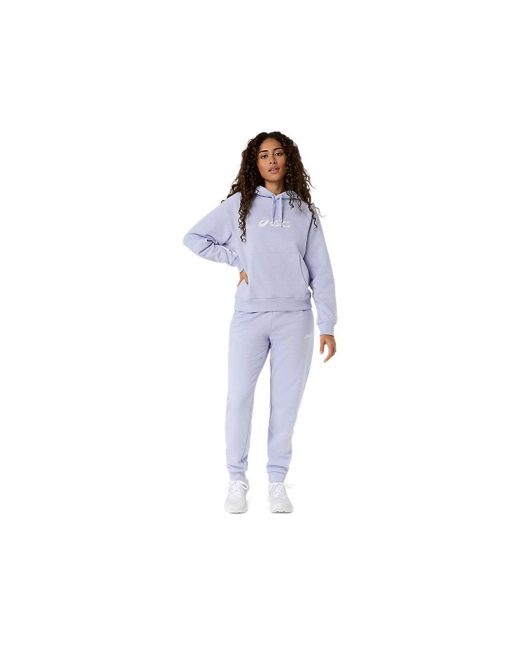 Asics Blue Logo Fleece Pullover Hoodie