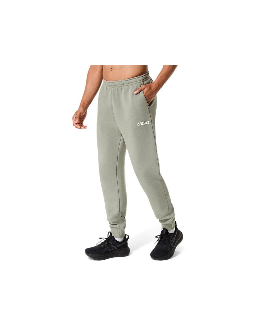 Asics Black Logo Fleece Pant for men