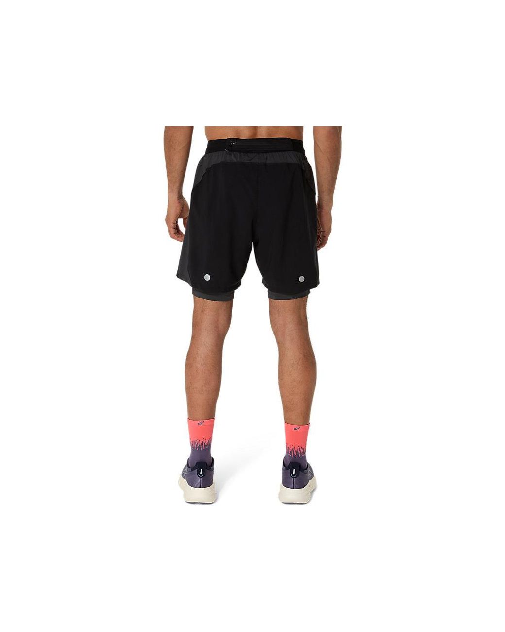 Asics Black Road 2N1 7In Short for men