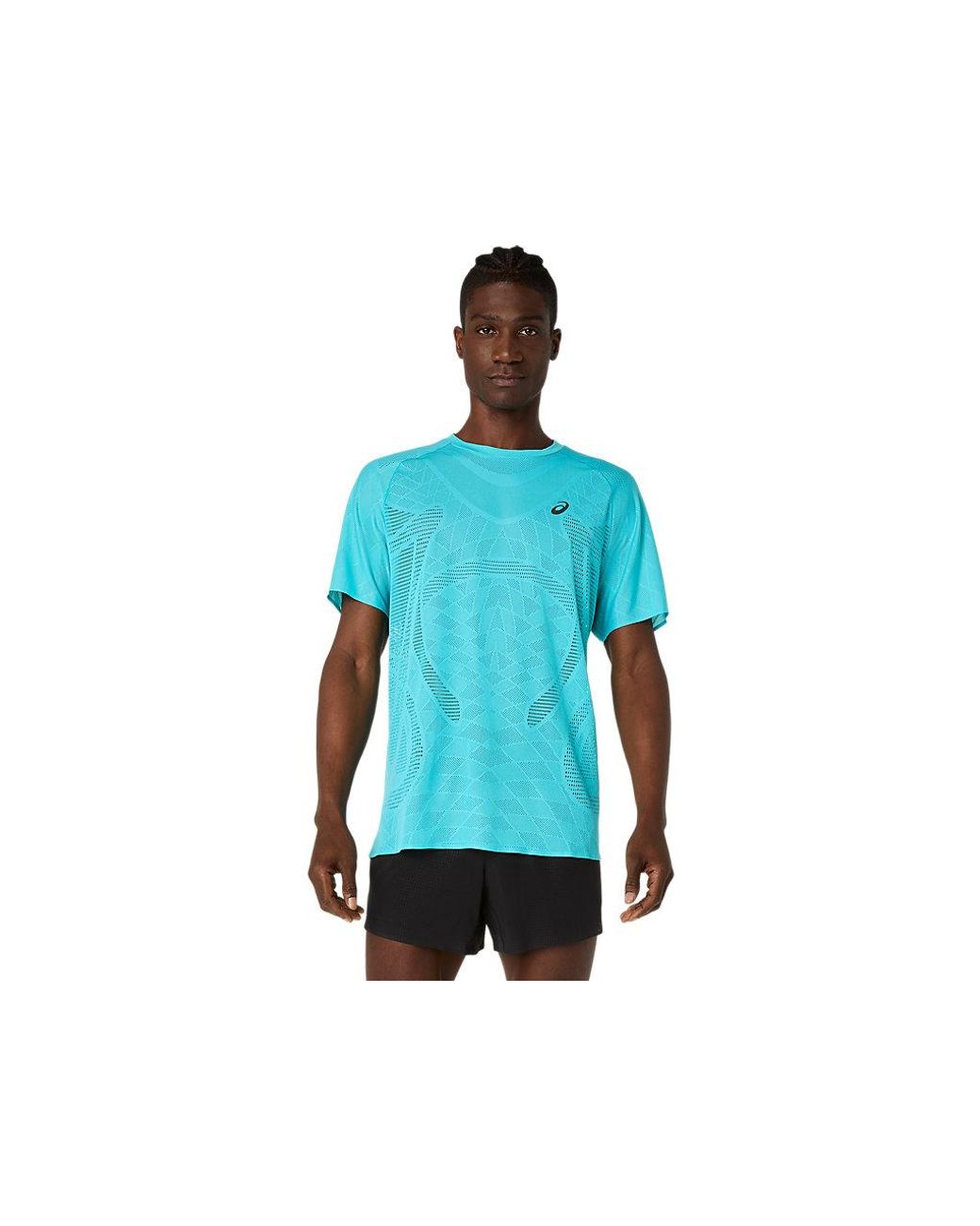Asics Blue Metarun Ss Top for men