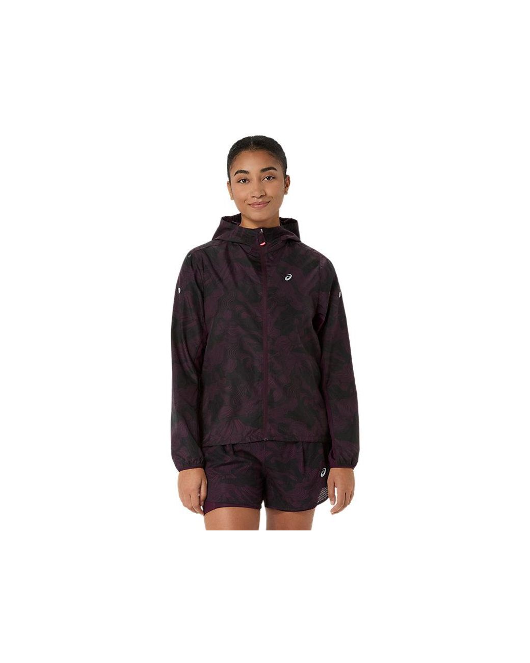 Asics Black Fujitrail Packable Jacket