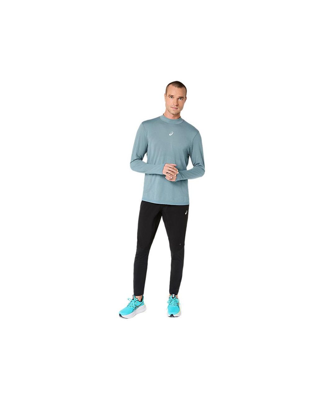 Asics Blue Road Winter Seamless Ls Top for men