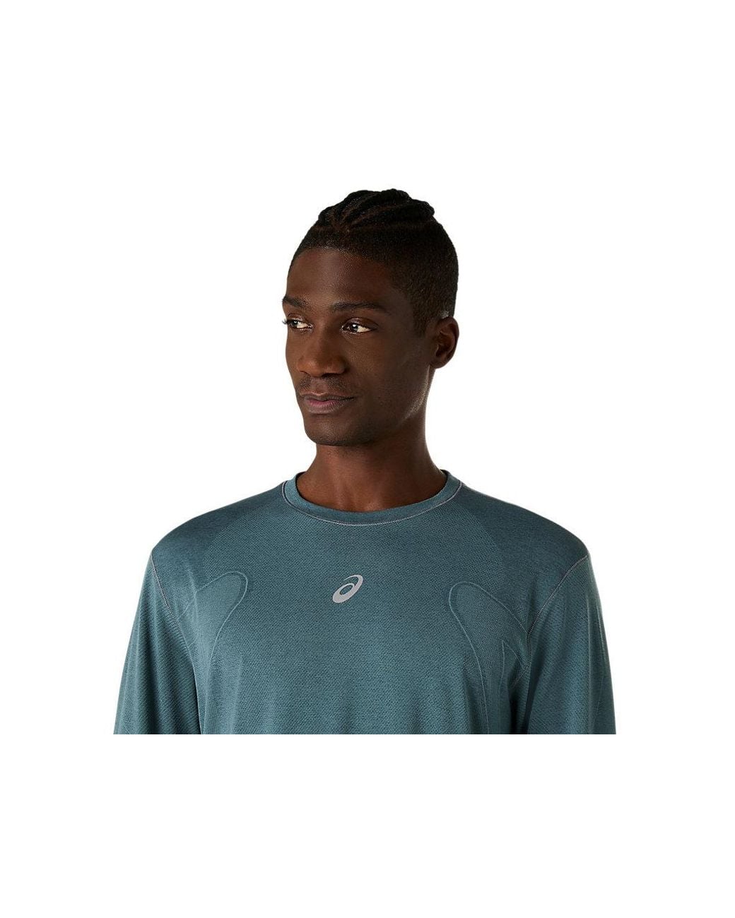 Asics Road Seamless Ls Top in het Blue voor heren