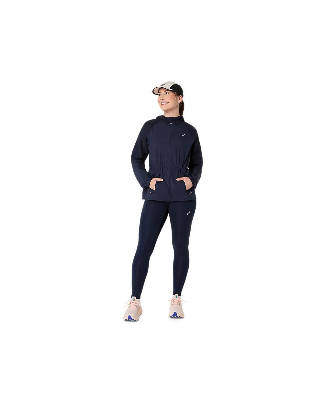 Asics Road Packable Jacket in het Blue