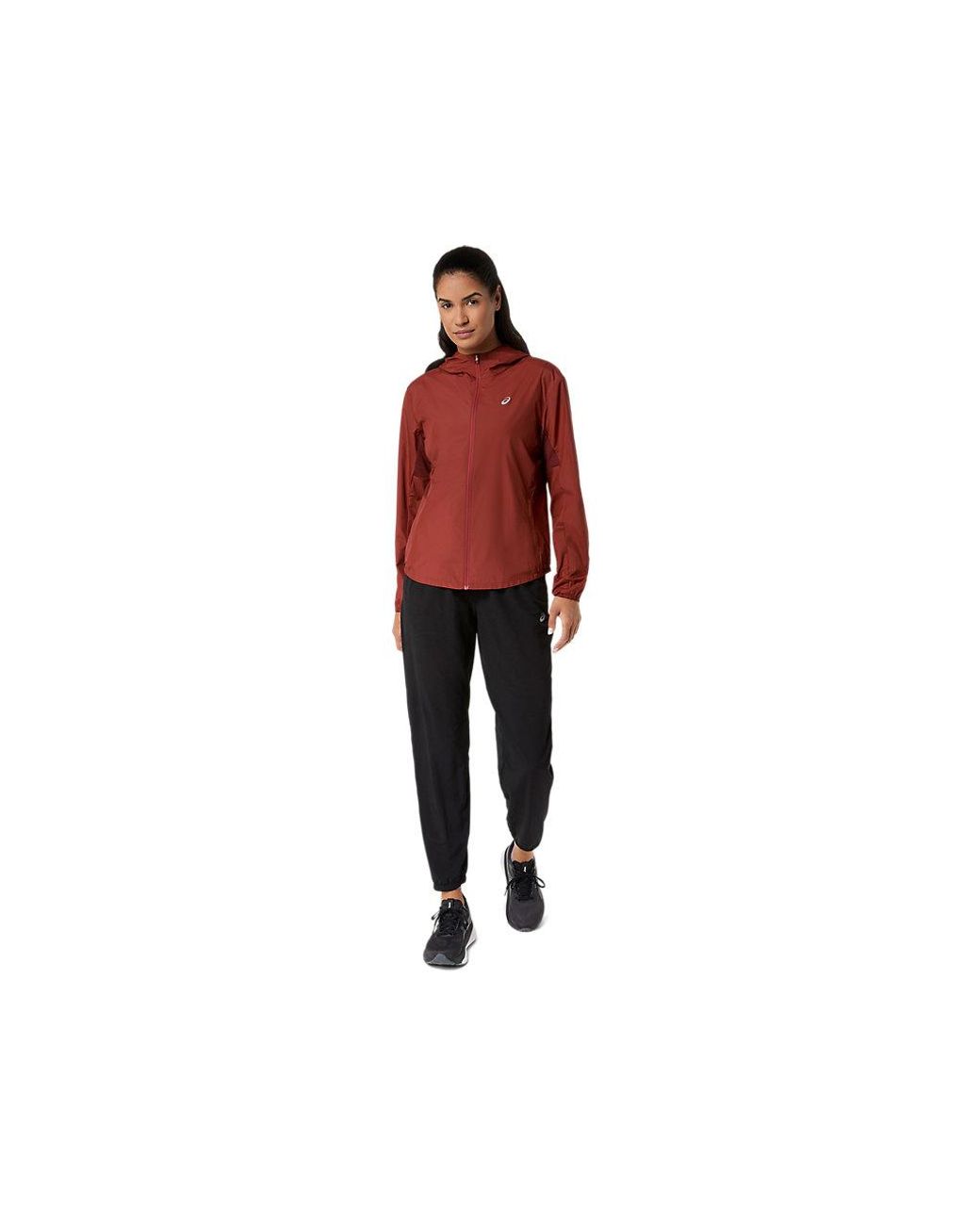 Asics Red Laufjacke Core Jacket Wasserabweisend, Windabweisend, Atmungsaktiv