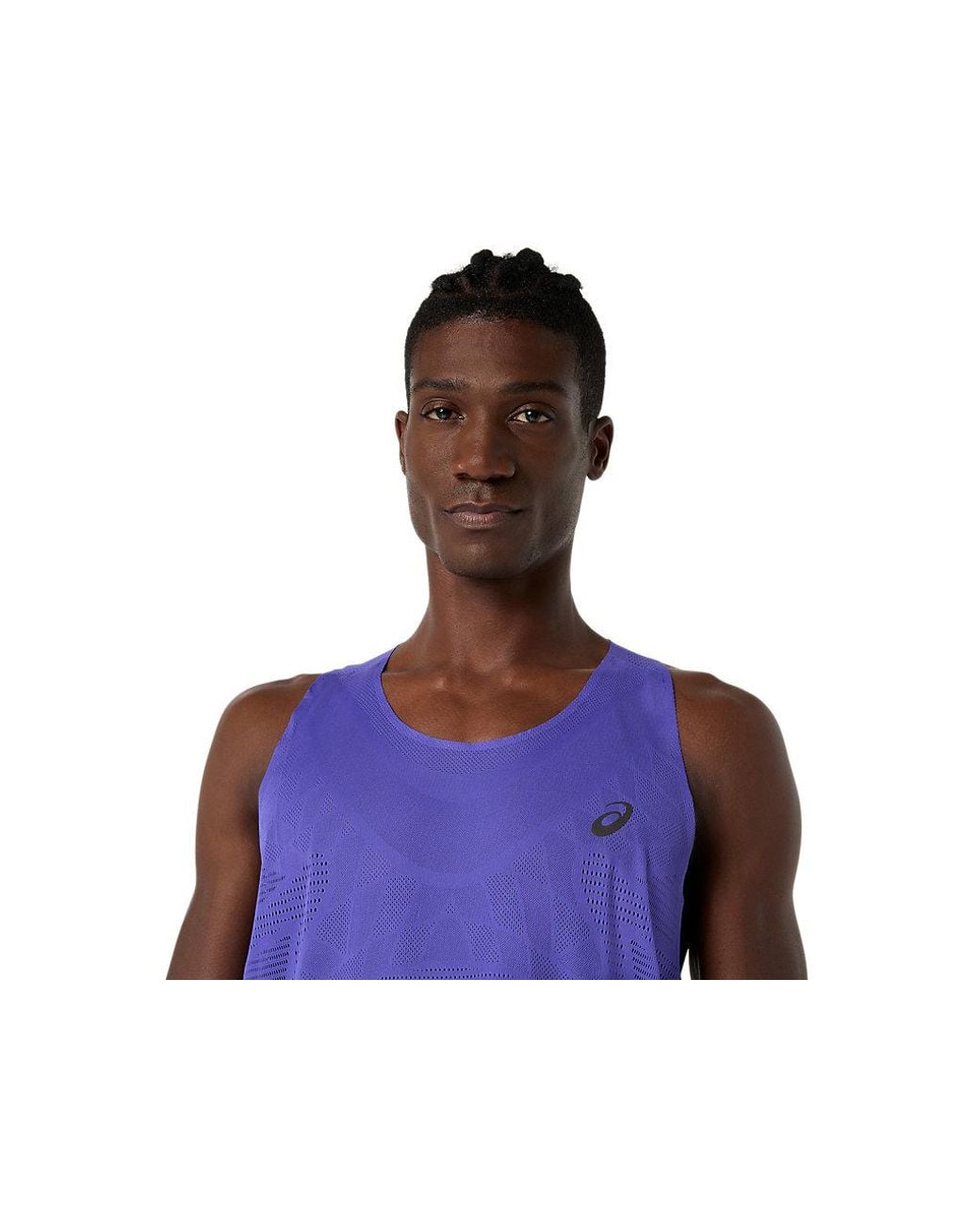 Asics Metarun Singlet in het Blue voor heren