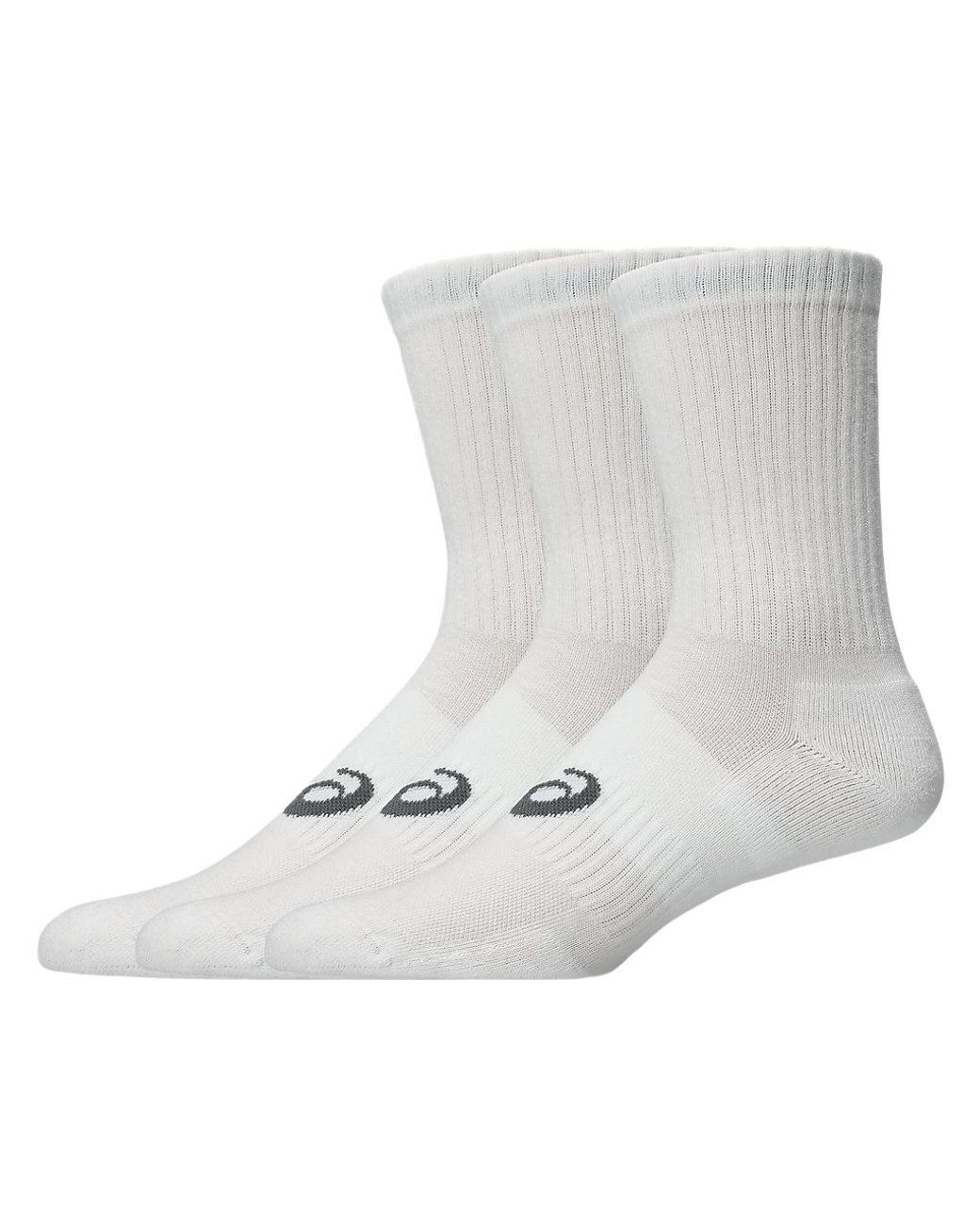 Asics Black Aeg 3 Pack Crew Sock for men