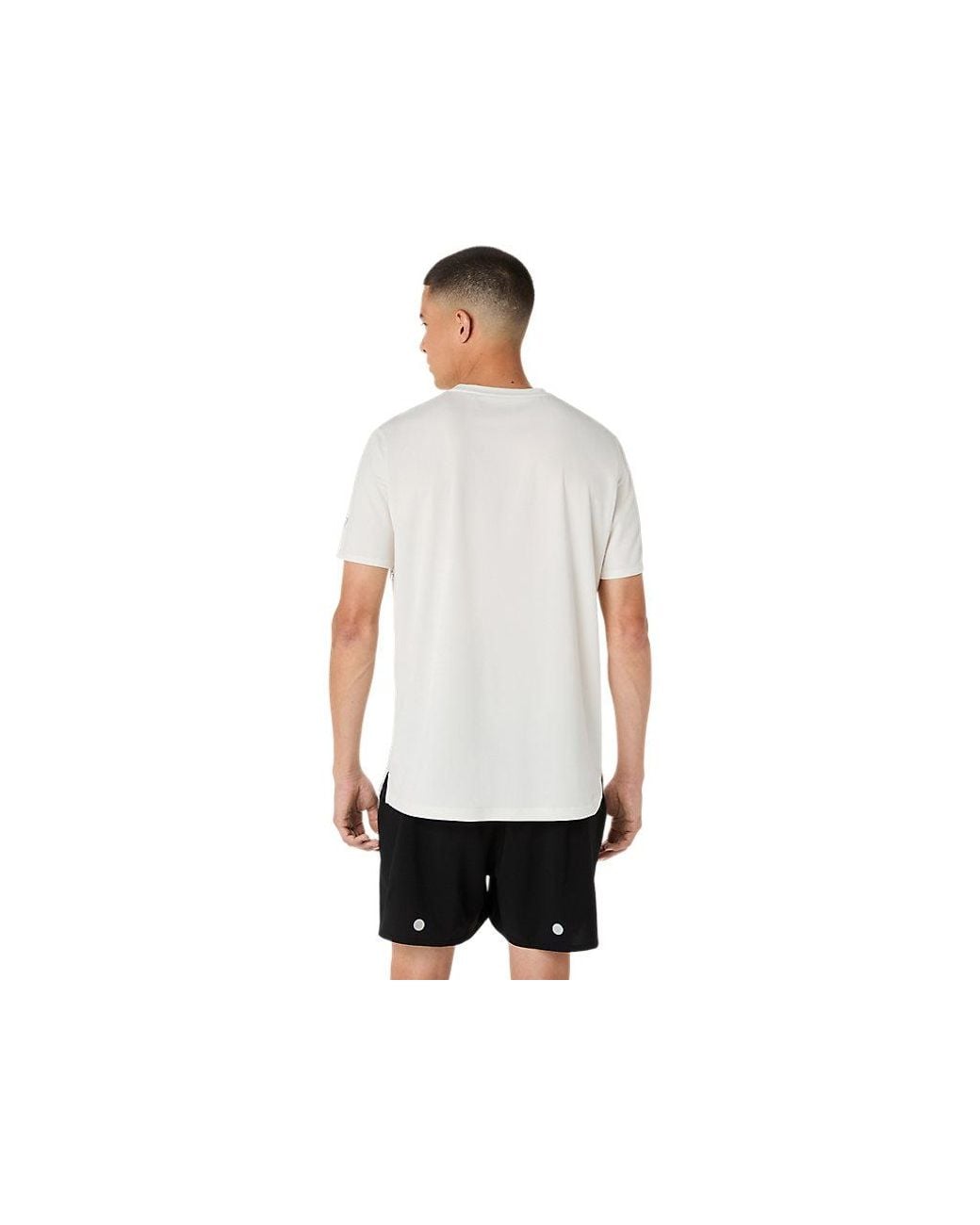 Asics Black Fujitrail Logo Ss Top for men