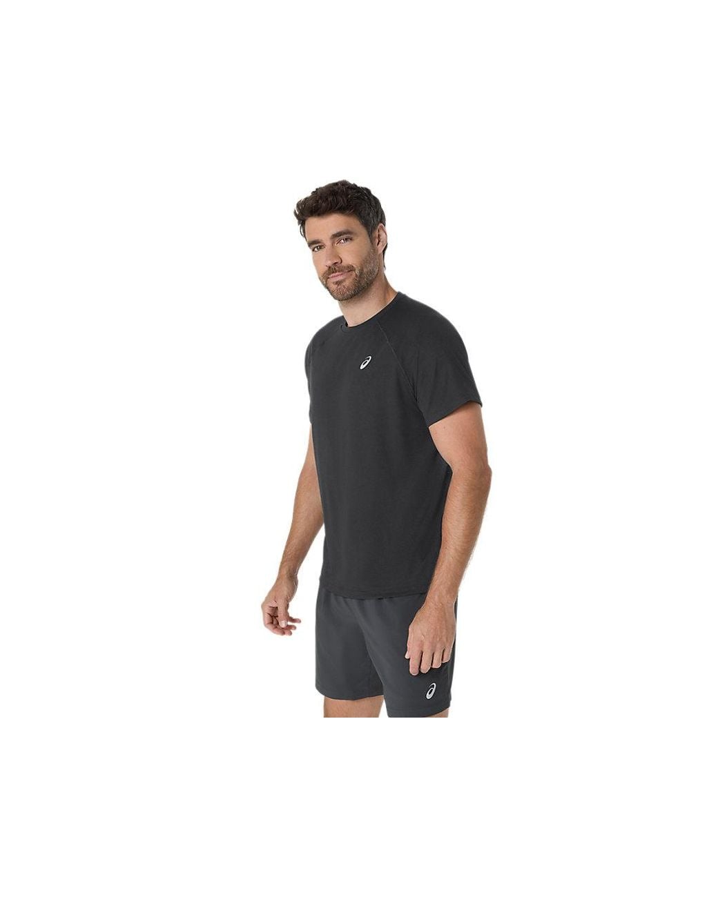 Asics Black Sport Run Top for men