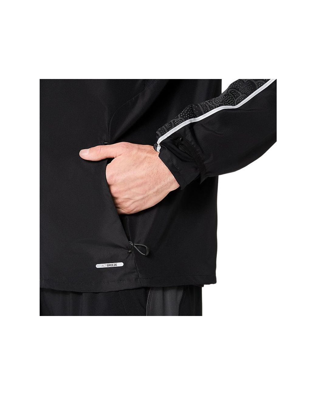 Asics Road Lite-Show Jacket in het Black voor heren