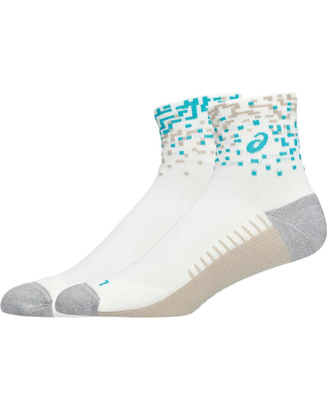 Asics Performance Run Quarter Sock in het White voor heren