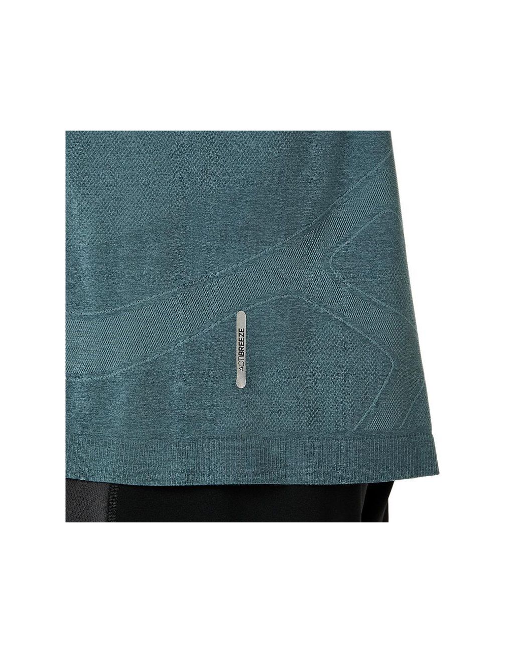 Asics Road Seamless Ls Top in het Blue voor heren