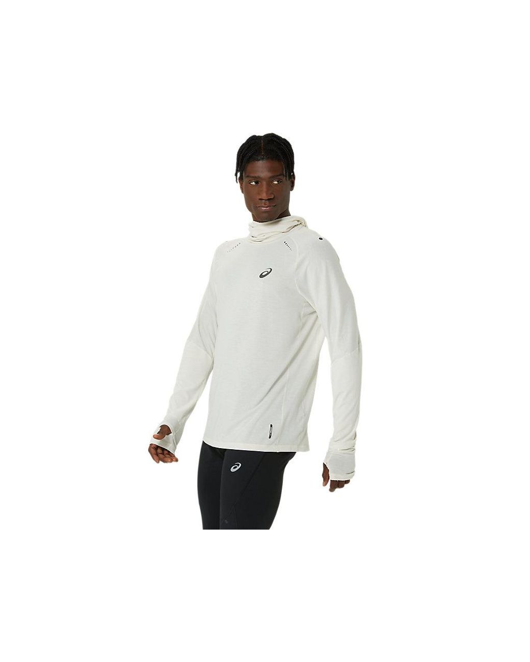 Asics Metarun Winter Ls Hoodie in Black for Men Lyst UK