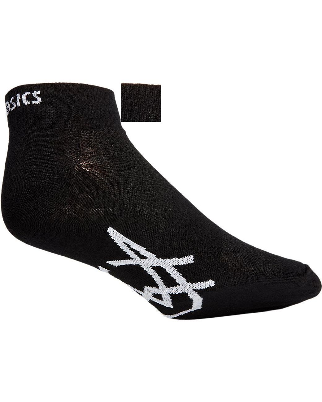 Asics Black Sport 3Ppk Ped Sock for men