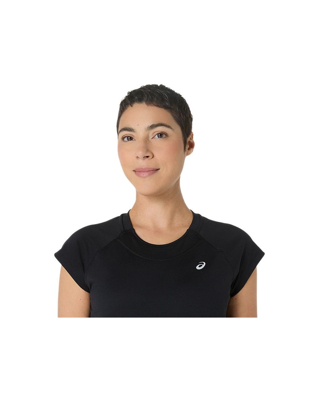 Asics Black Sport Capsleeve Top