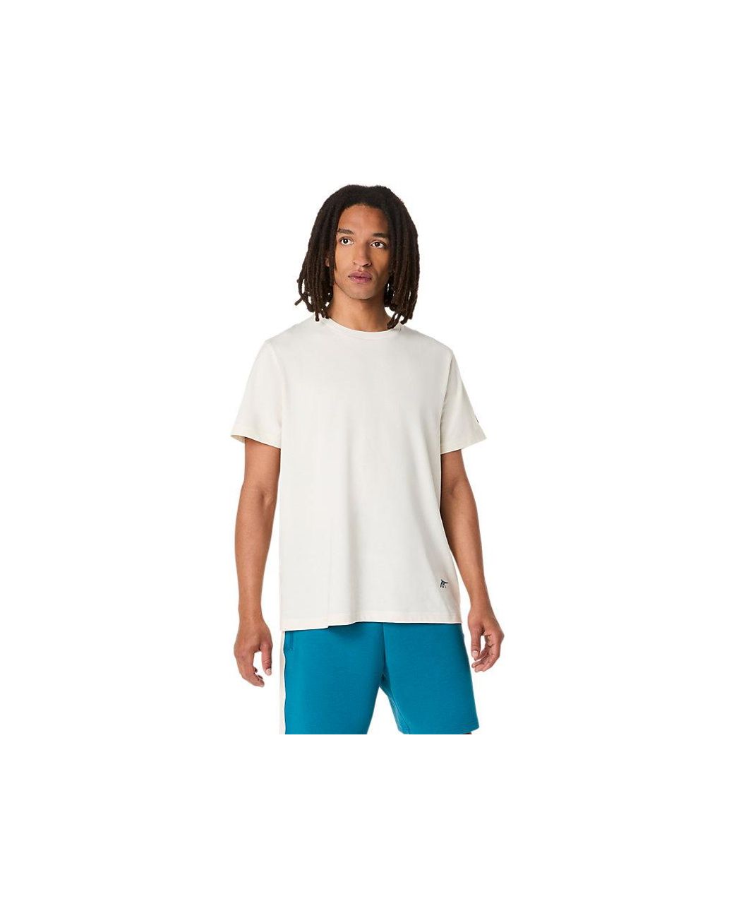Asics Blue Heritage Heavy Cotton Graphic Tee for men