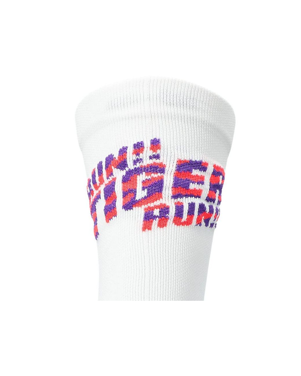 Asics White Performance Run Sock Crew for men