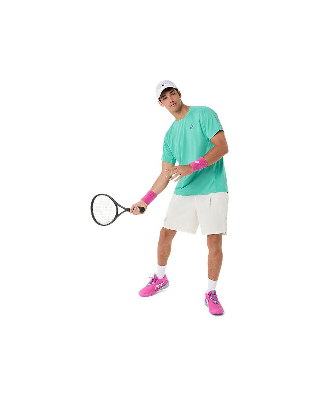Asics Green Game Ss Top for men