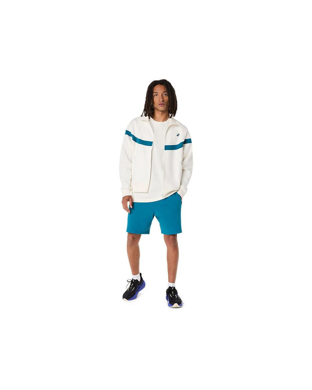 Asics Blue Heritage Heavy Cotton Graphic Tee for men