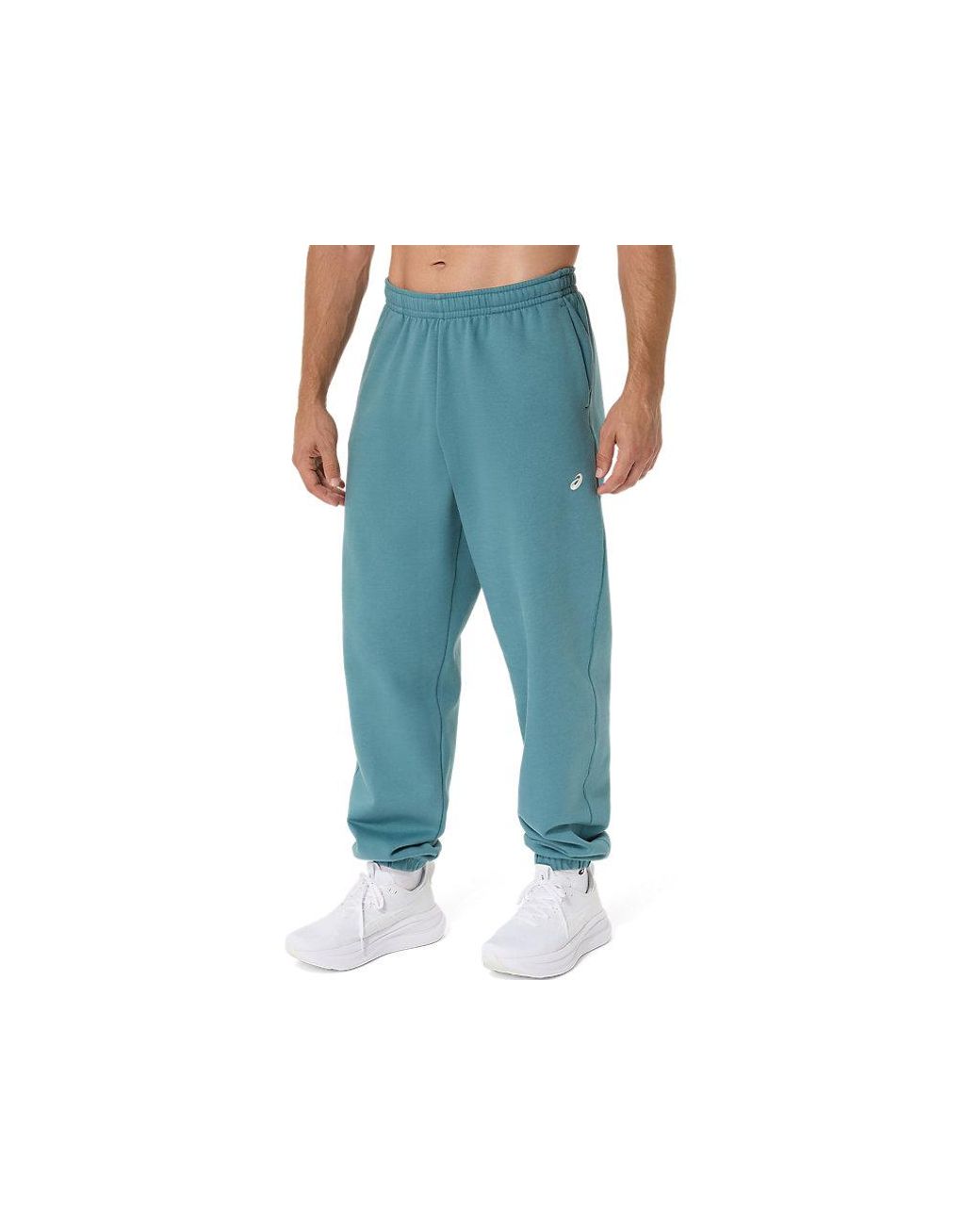 Asics Blue Fleece Relaxed Pant for men