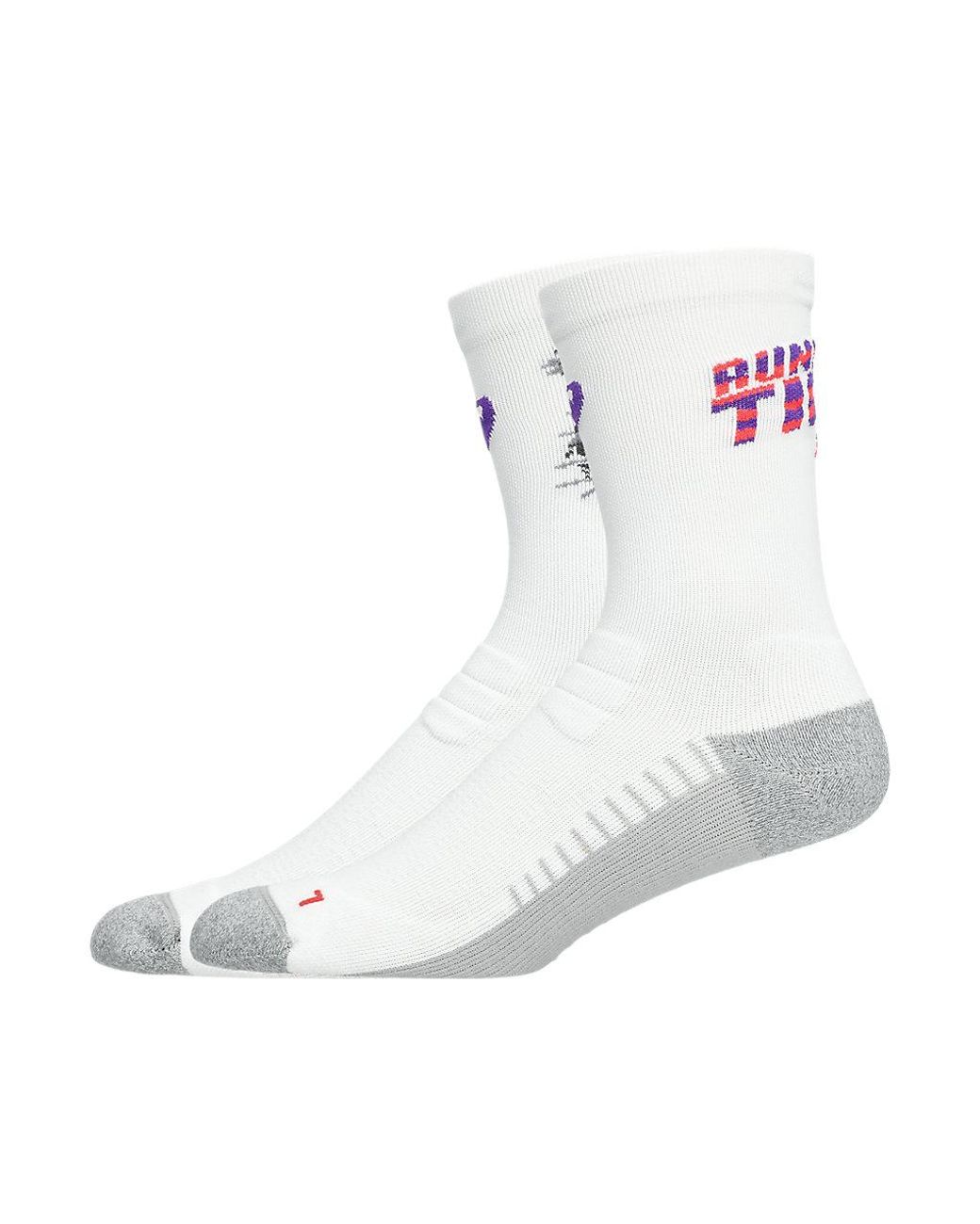 Asics White Performance Run Sock Crew for men