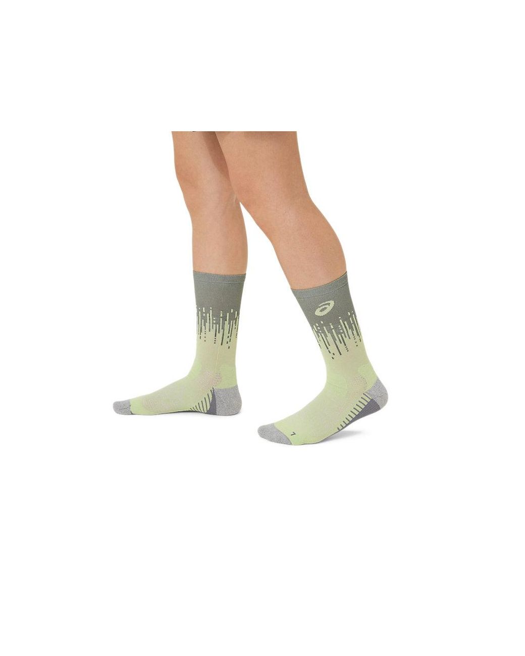 Asics Green Performance Run Sock Crew for men