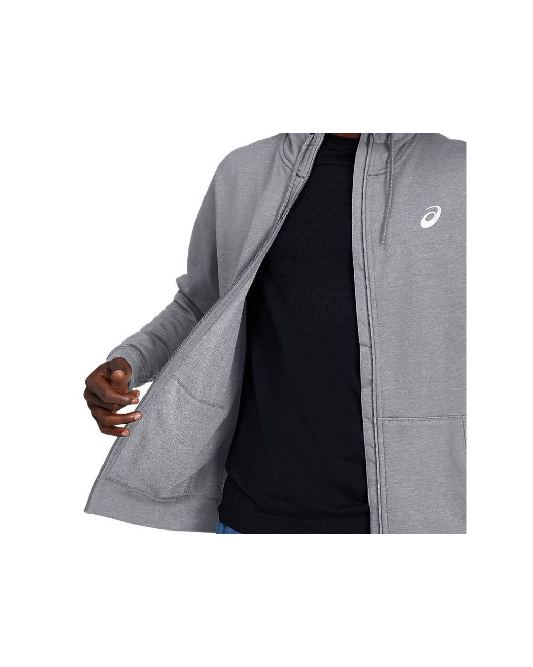Asics Sport Knit Hood in Grey for Men | Lyst UK