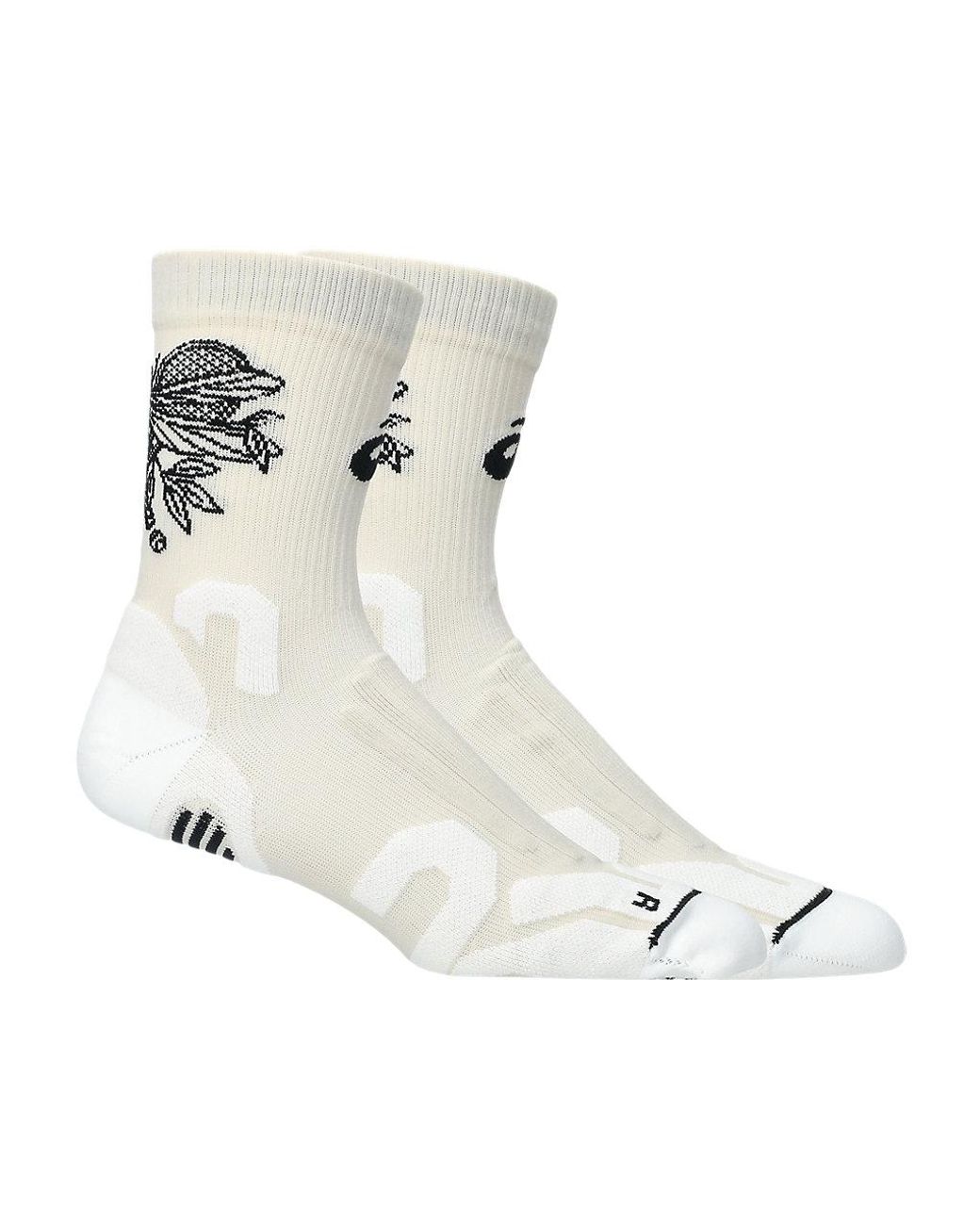 Asics Black Game Seasonal Graphic Crew Sock for men