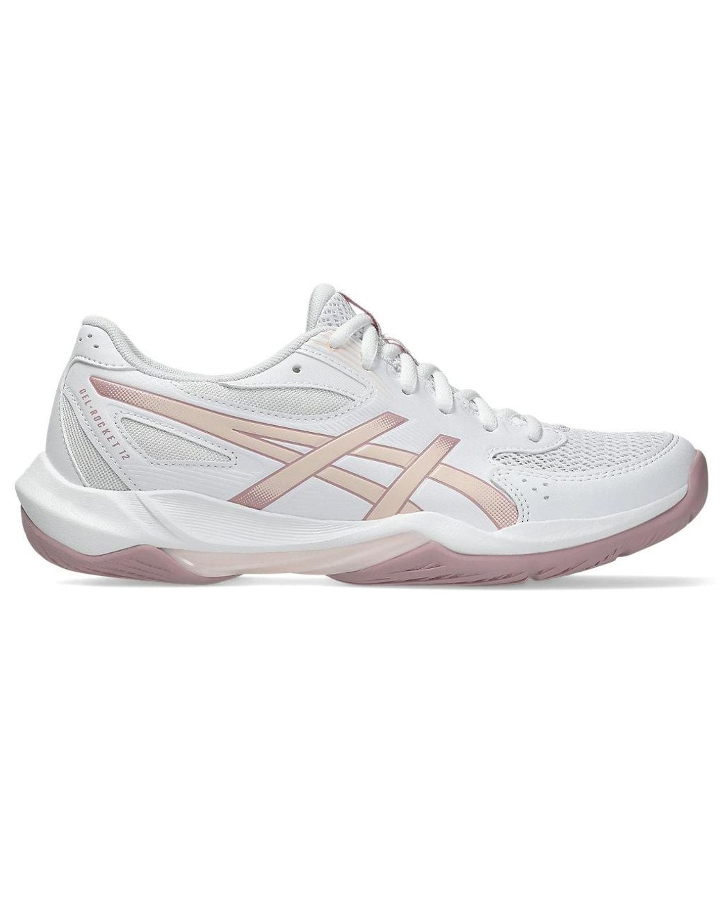 Asics White Gel-Rocket 12