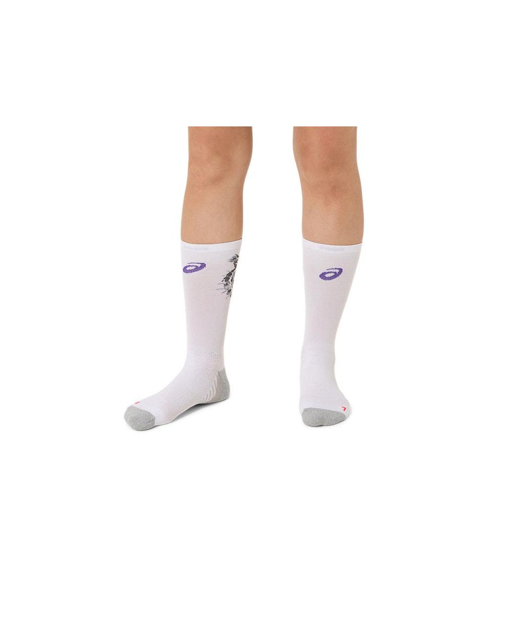 Asics White Performance Run Sock Crew for men