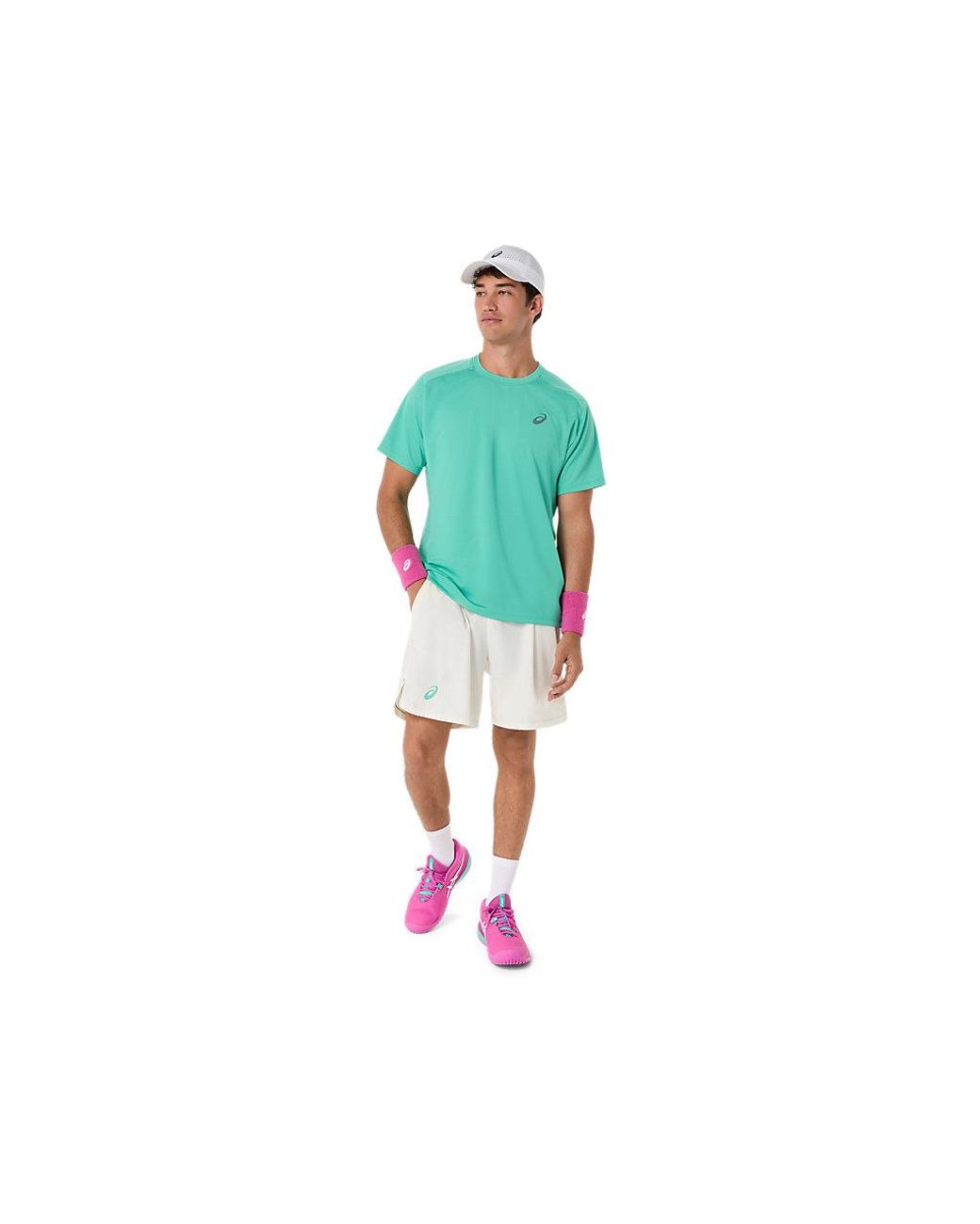 Asics Green Game Ss Top for men