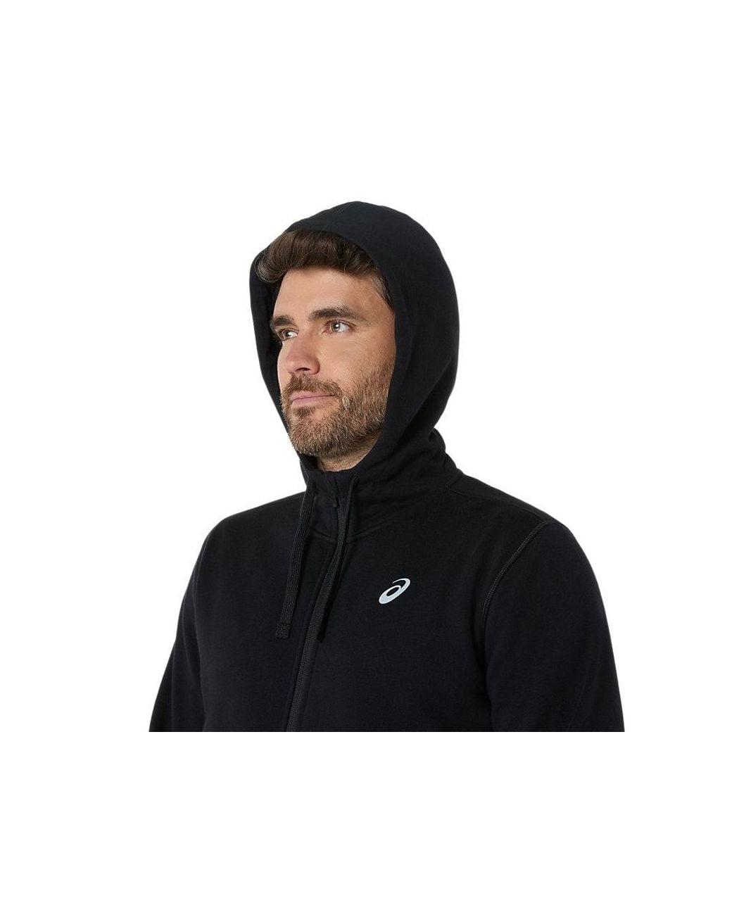 Asics Black Sport Full Zip Hoodie for men
