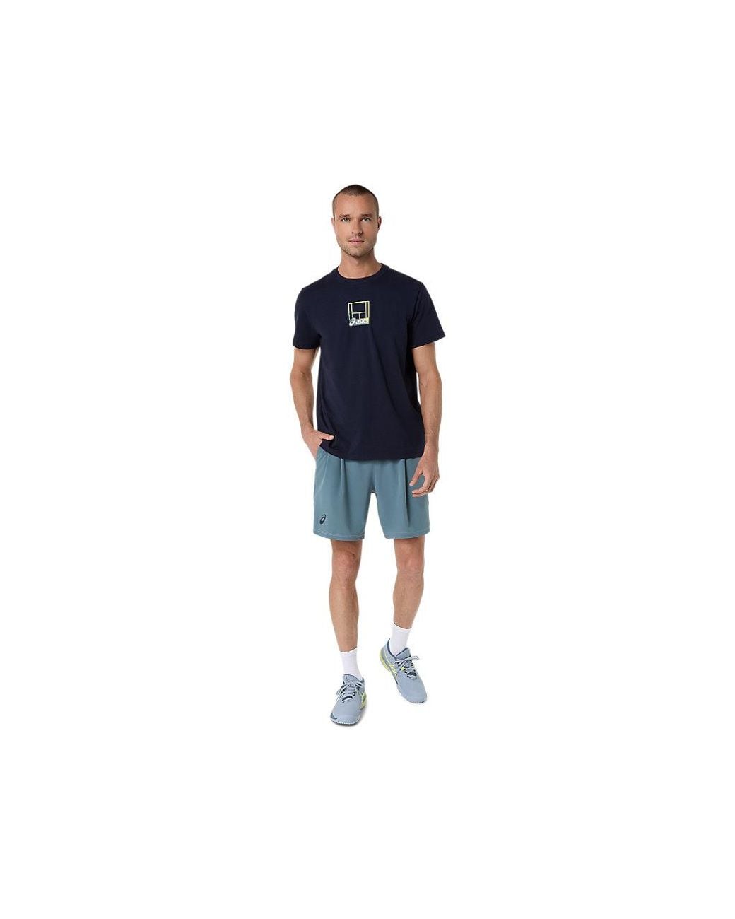 Asics Blue Court Core Graphic Tee for men