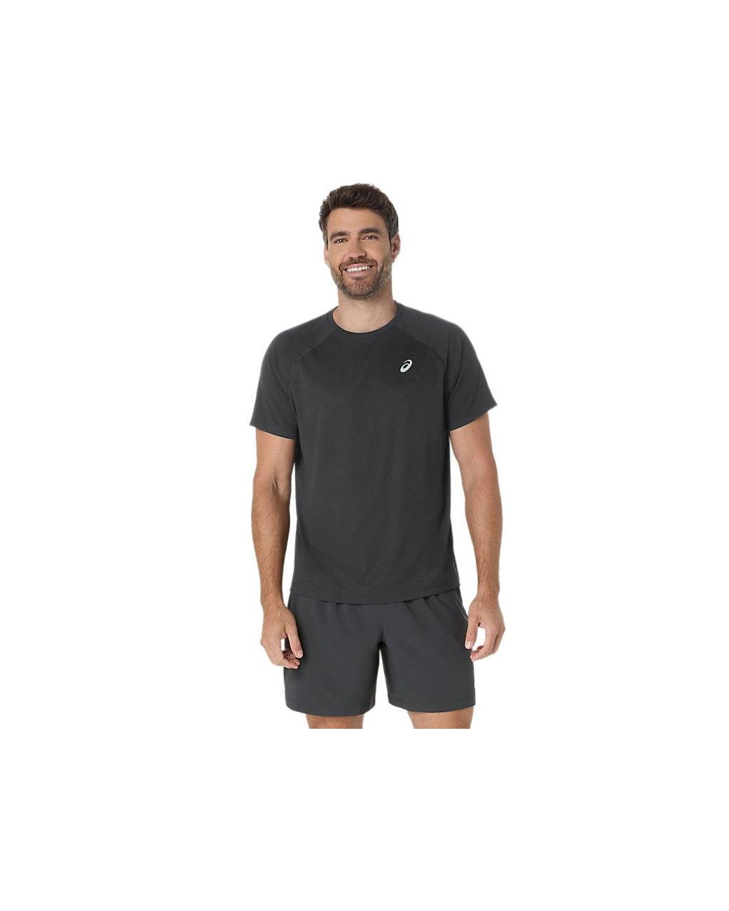 Asics Black Sport Run Top for men