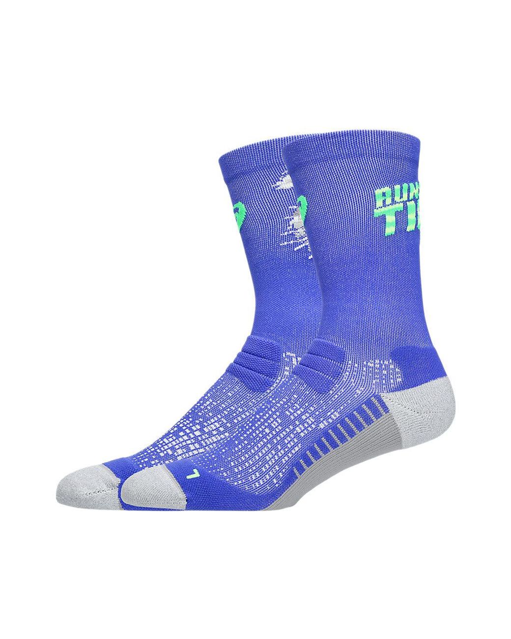 Asics Blue Performance Run Crew Sock for men