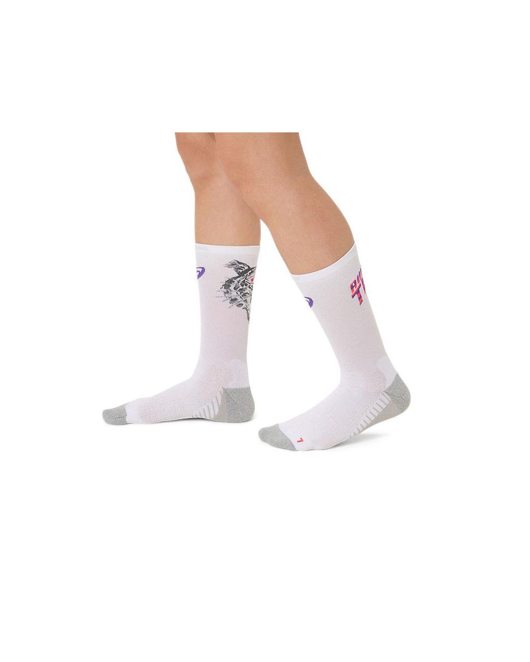 Asics White Performance Run Sock Crew for men