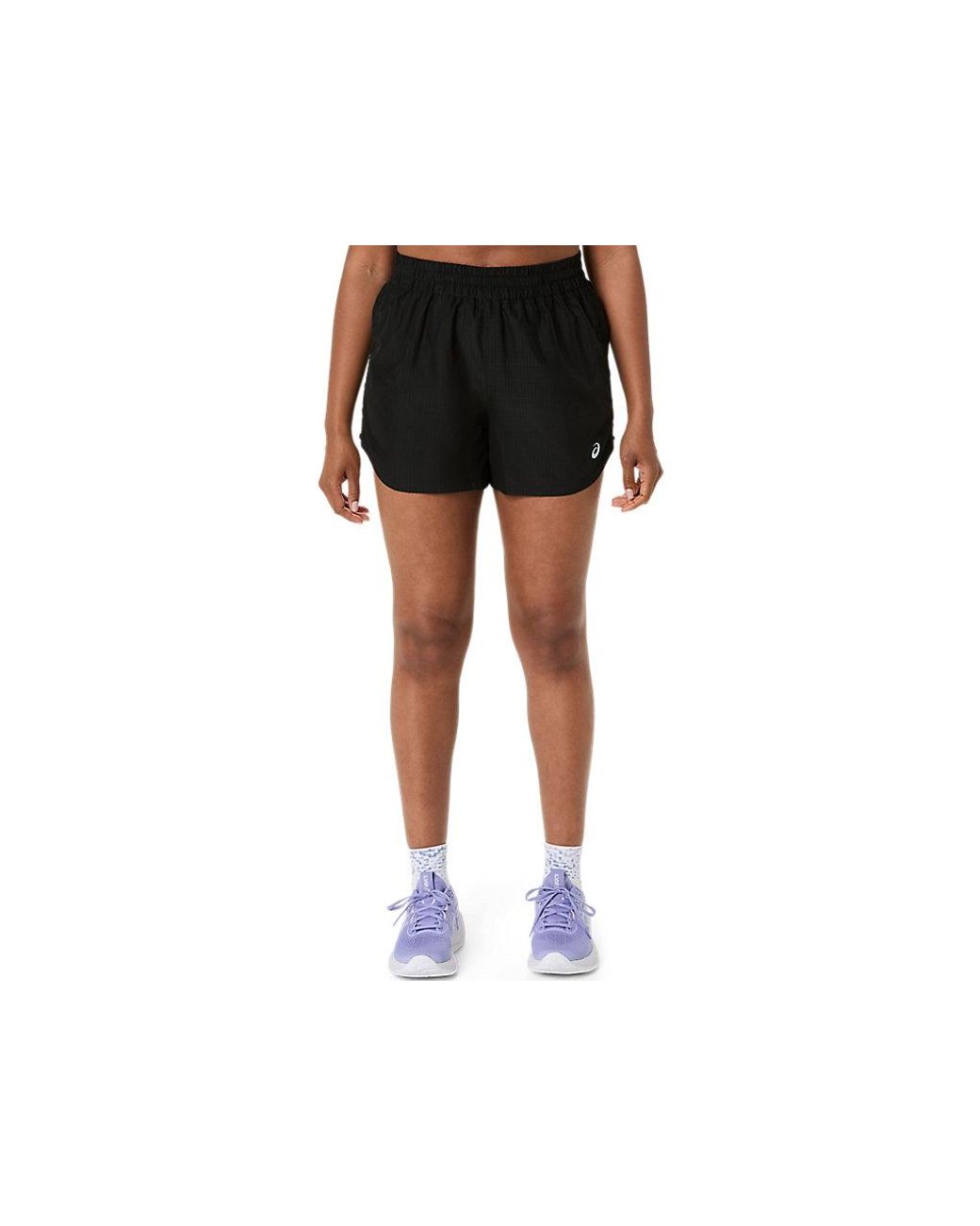 Asics Black Nagino Run Adjustable 4In Short