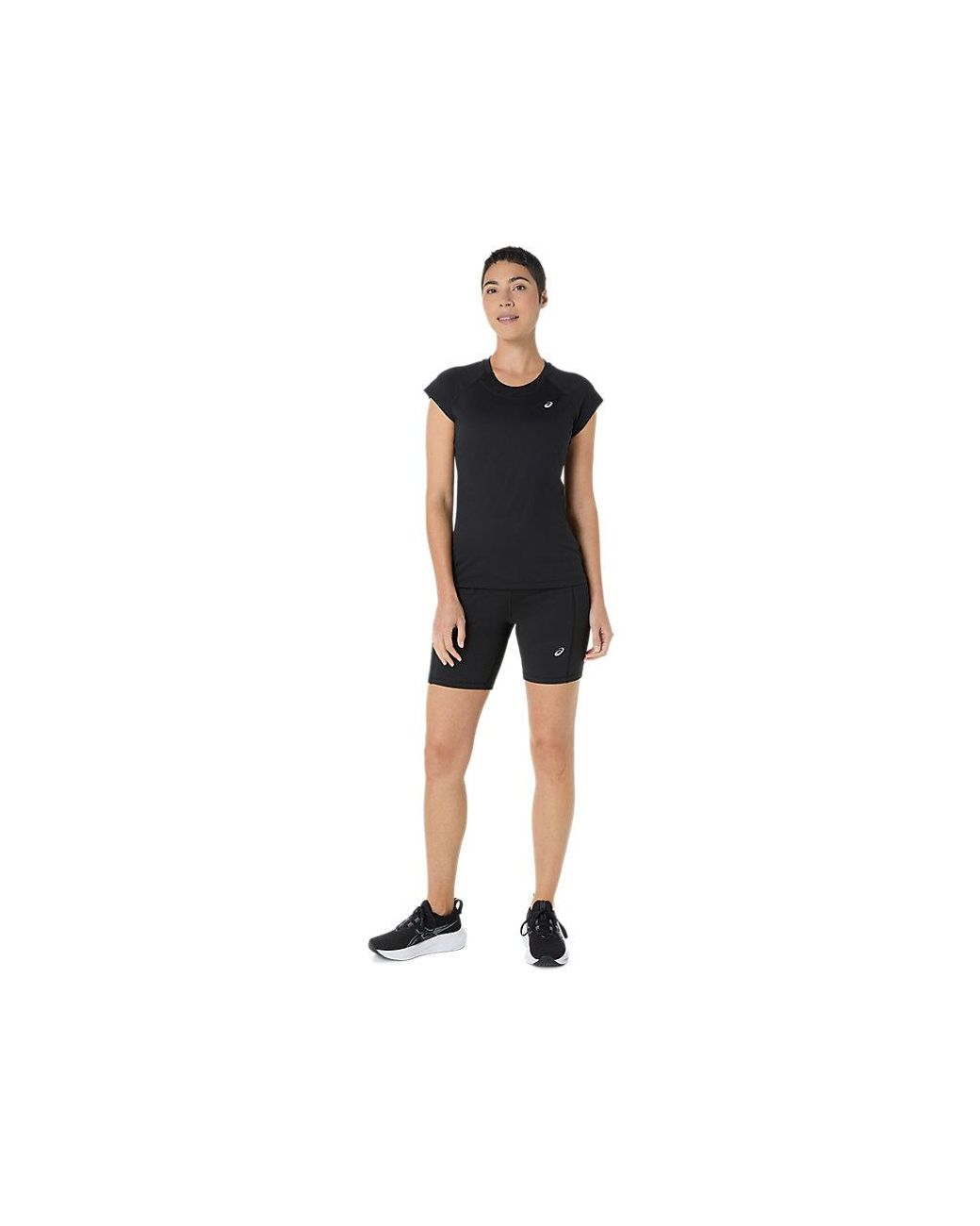 Asics Black Sport Capsleeve Top
