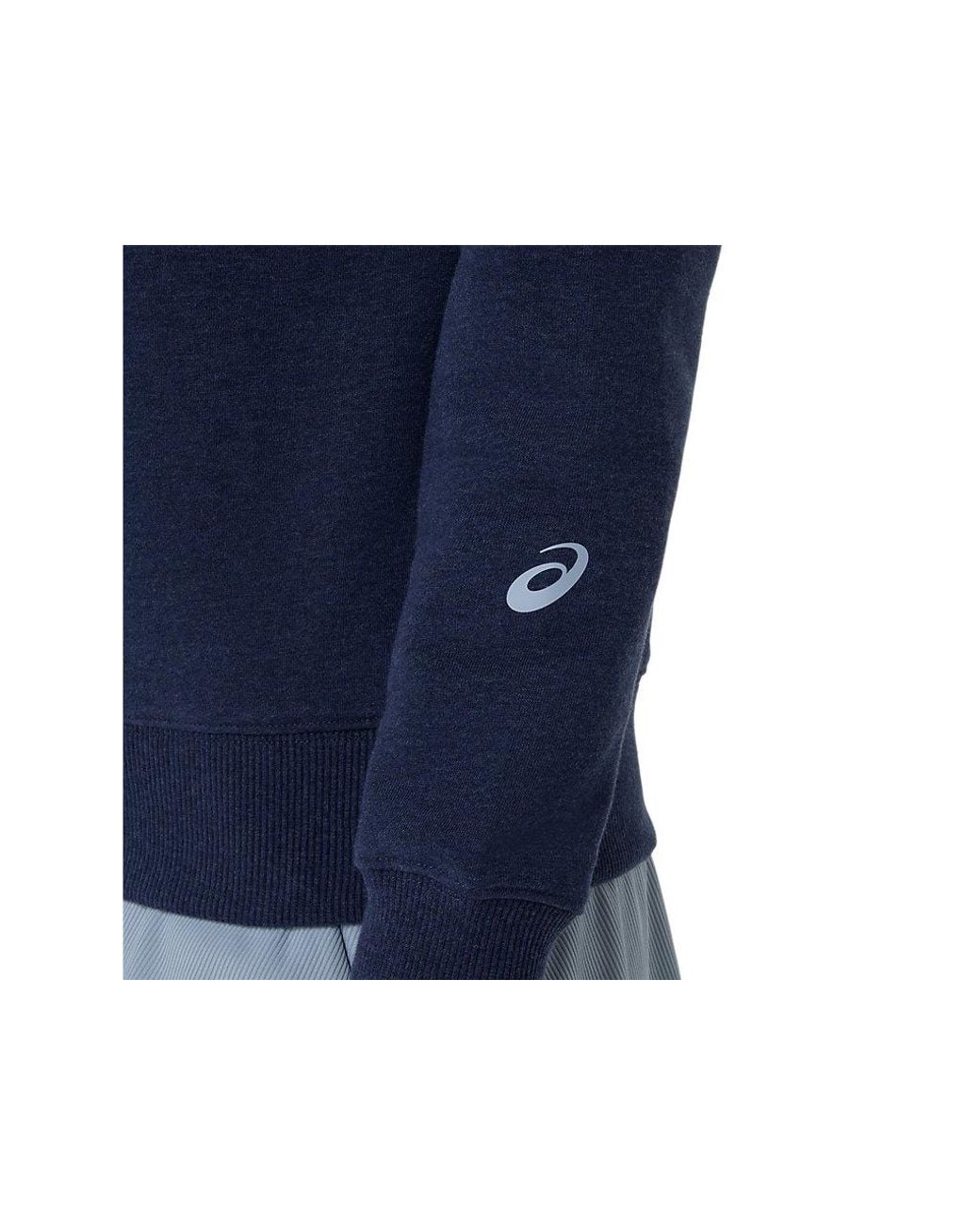 Asics Blue Court Core Graphic Half Zip Sweatshirt