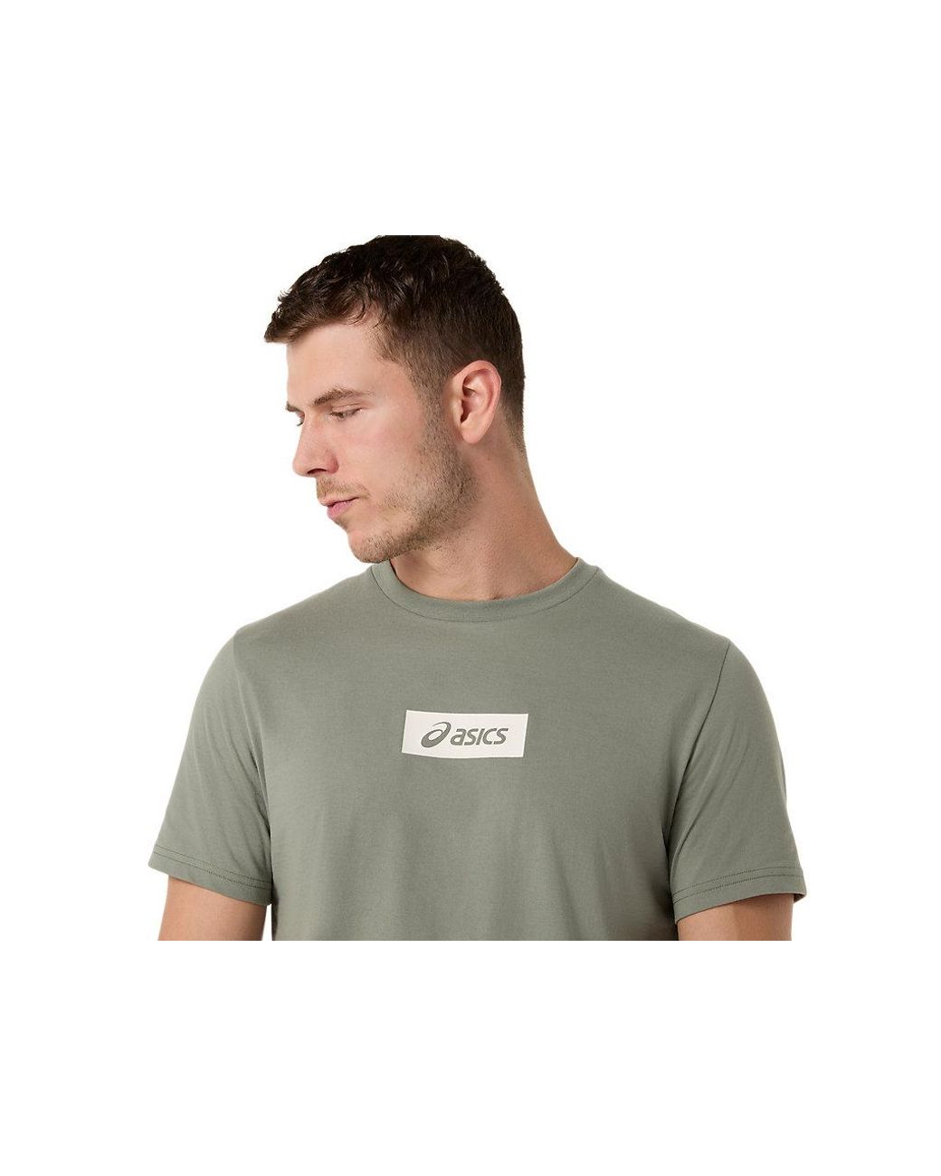 Asics Black Chest Logo Tee for men