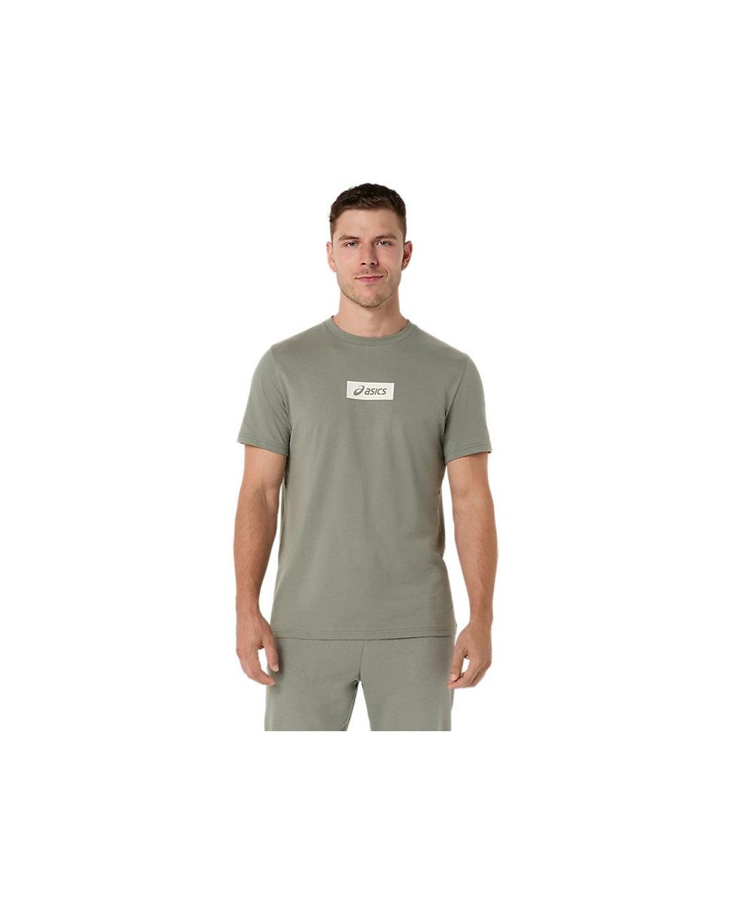 Asics Black Chest Logo Tee for men