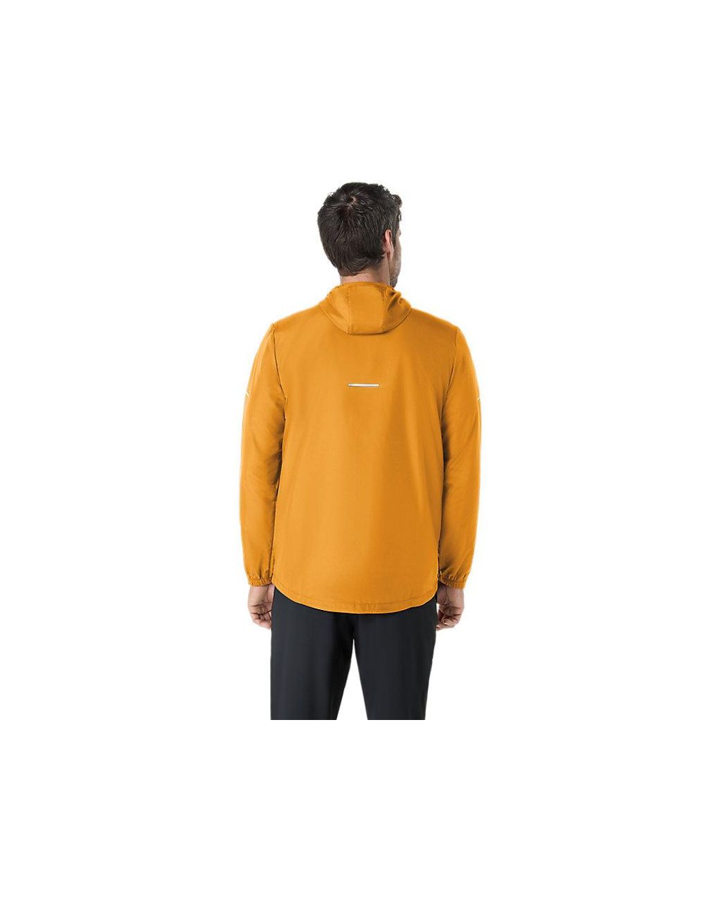 Asics Black Sport Run Hood Jacket for men