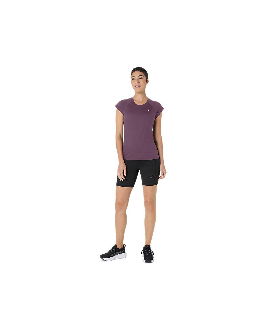 Asics Black Sport Capsleeve Top
