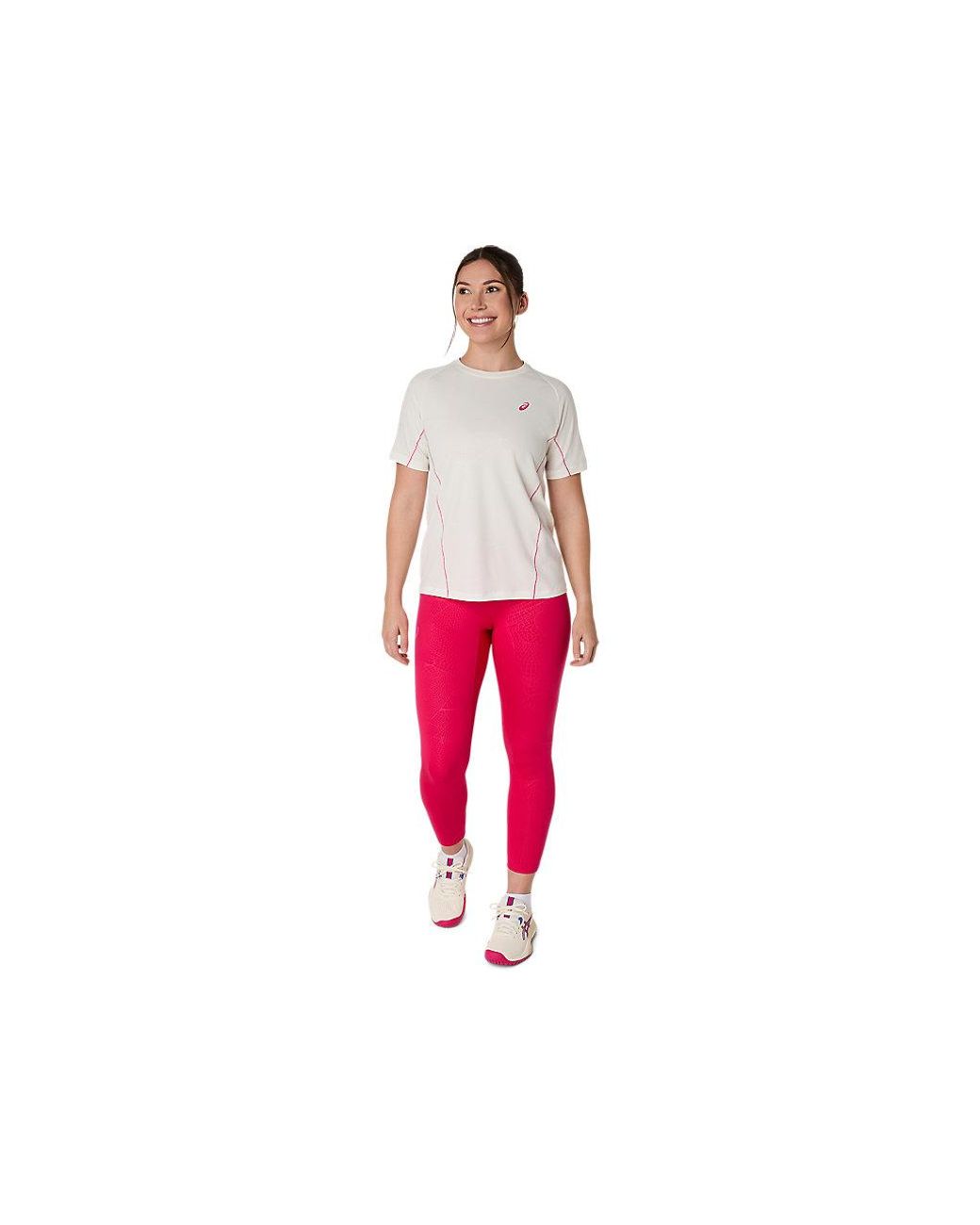 Asics Red Game All Over Print Ss Top