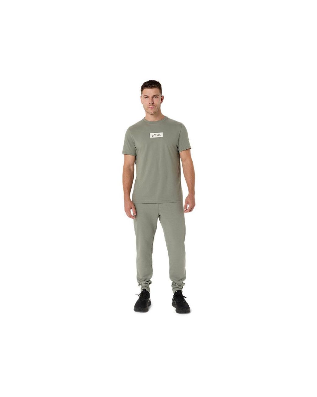 Asics Black Chest Logo Tee for men