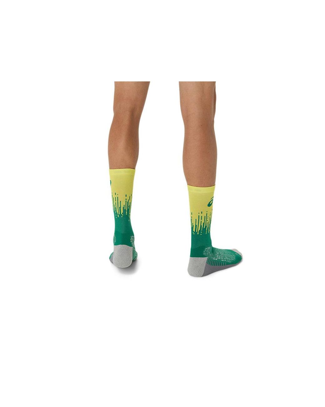 Asics Green Performance Run Sock Crew for men